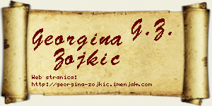 Georgina Zojkić vizit kartica